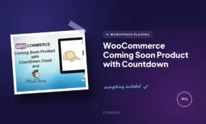woocommerce coming soon product with countdown