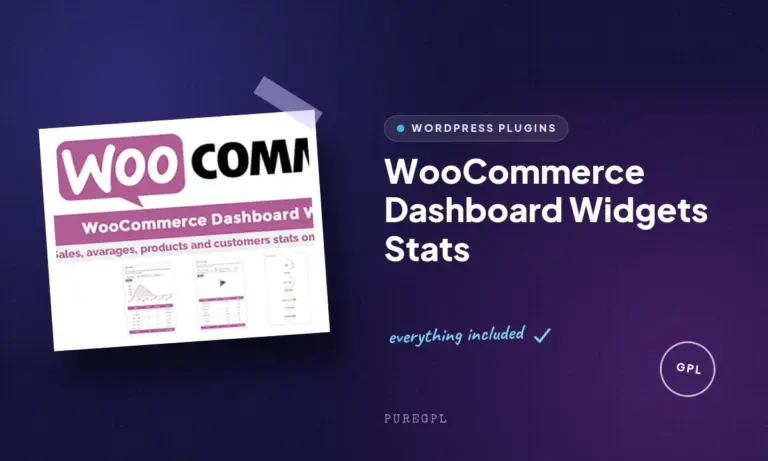 woocommerce dashboard widgets stats