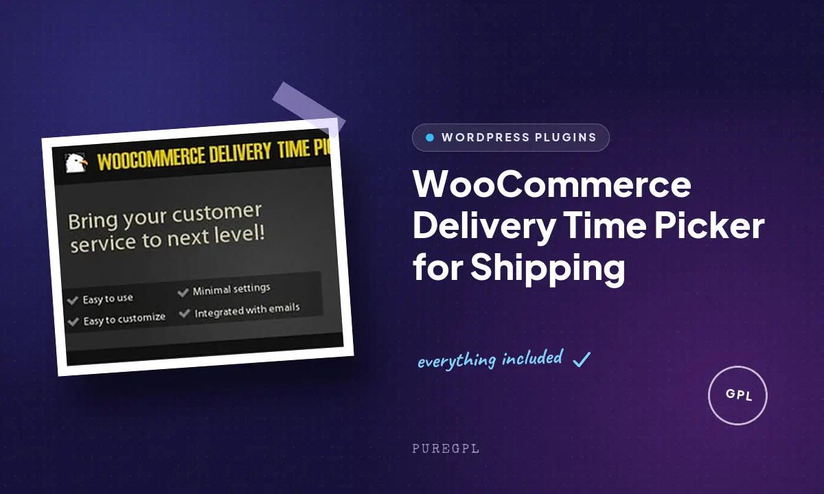 WooCommerce Delivery Time Picker for Shipping