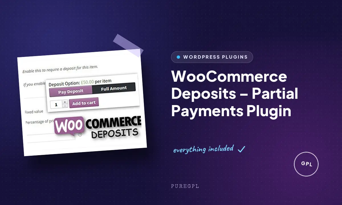 WooCommerce Deposits – Partial Payments Plugin