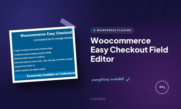 woocommerce easy checkout field editor