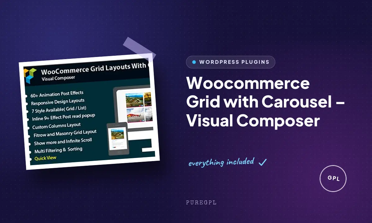 Woocommerce Grid with Carousel – Visual Composer