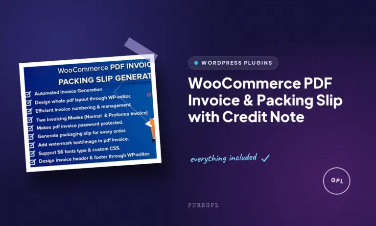 woocommerce pdf invoice packing slip with credit note