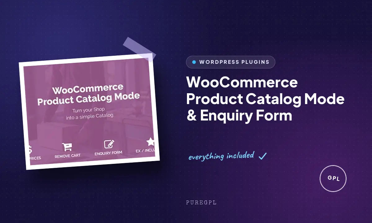 WooCommerce Product Catalog Mode & Enquiry Form
