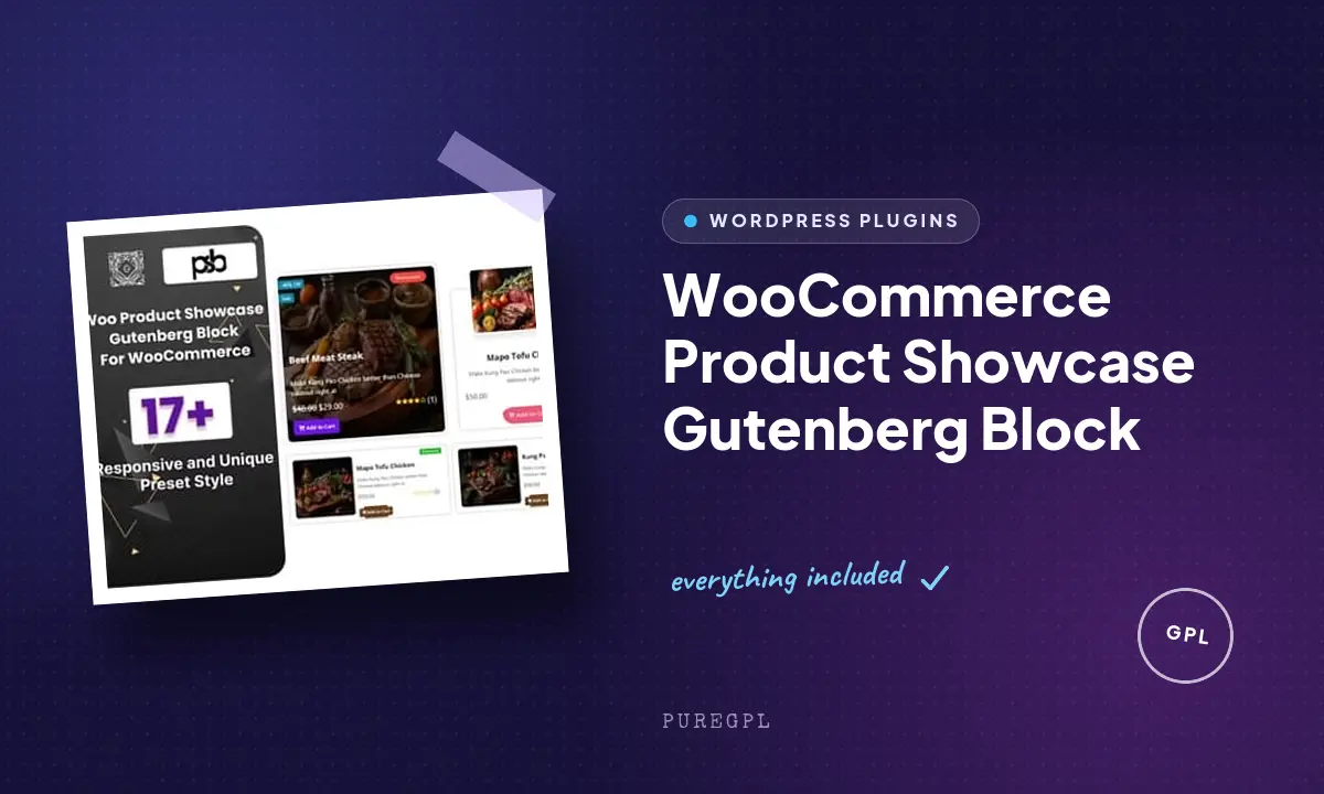 WooCommerce Product Showcase Gutenberg Block