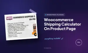 woocommerce shipping calculator on product page