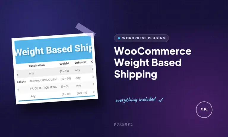 woocommerce weight based shipping