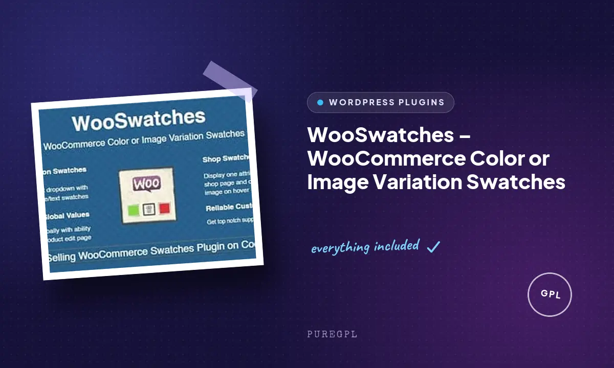 WooSwatches – Woocommerce Color or Image Variation Swatches