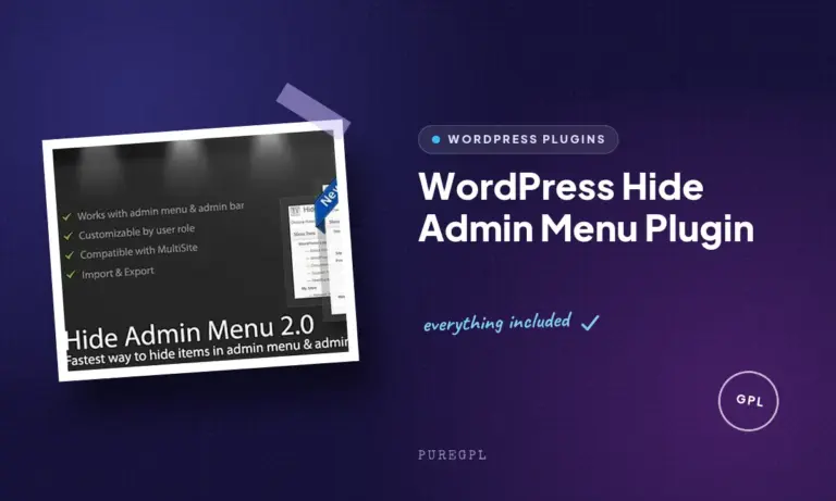 wordpress hide admin menu plugin