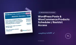 wordpress posts woocommerce products scheduler restrict access