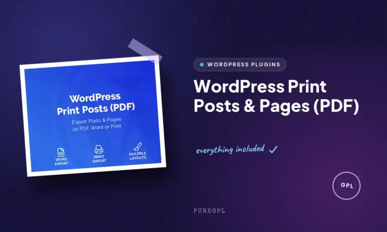 wordpress print posts pages pdf