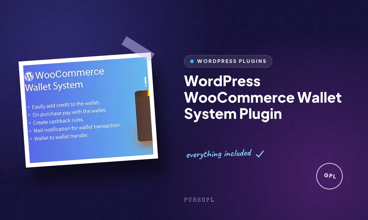 WordPress WooCommerce Wallet System Plugin