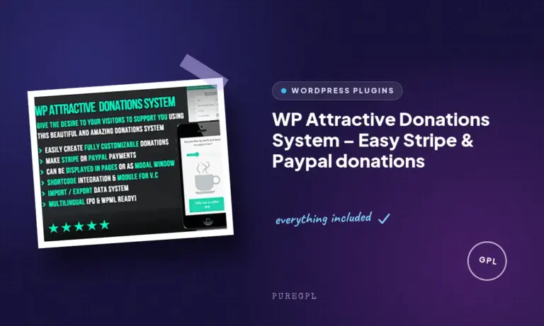 wp attractive donations system easy stripe paypal donations