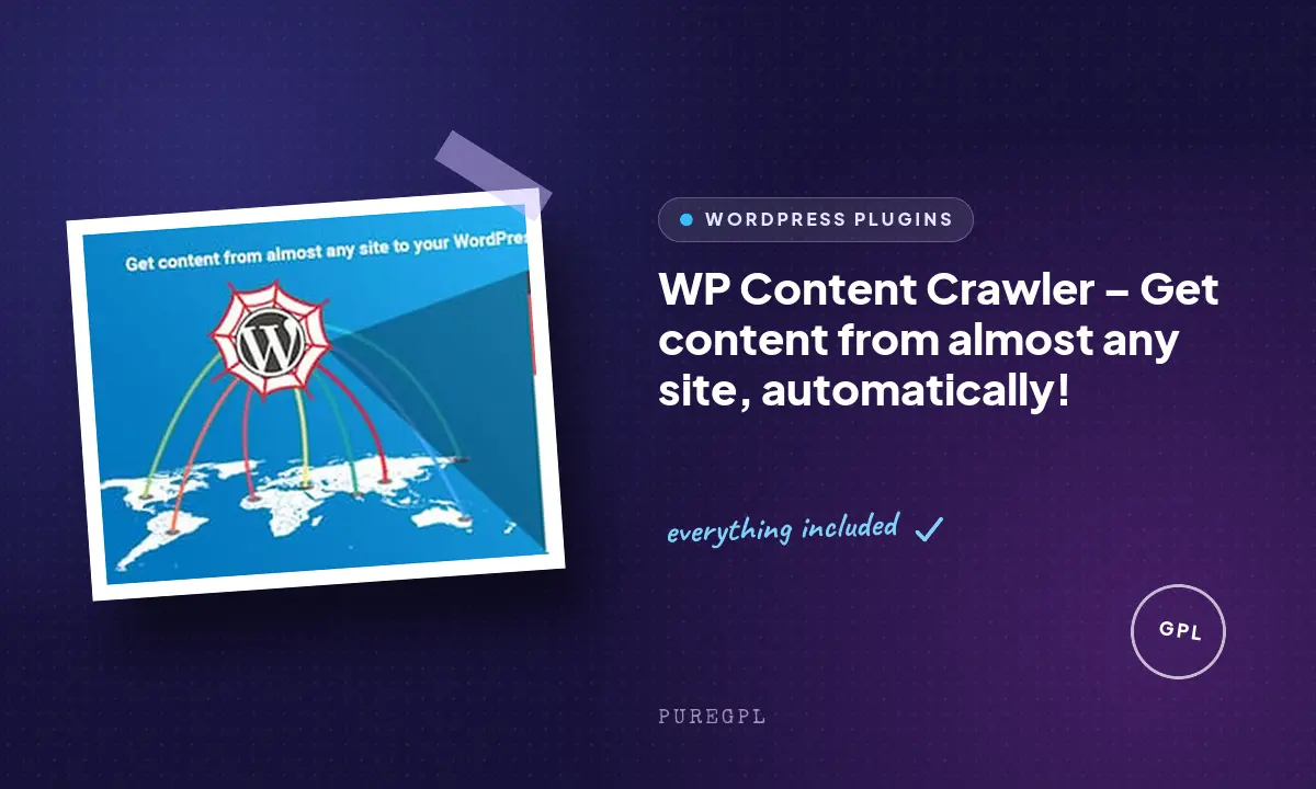 WP Content Crawler – Get content from almost any site, automatically!