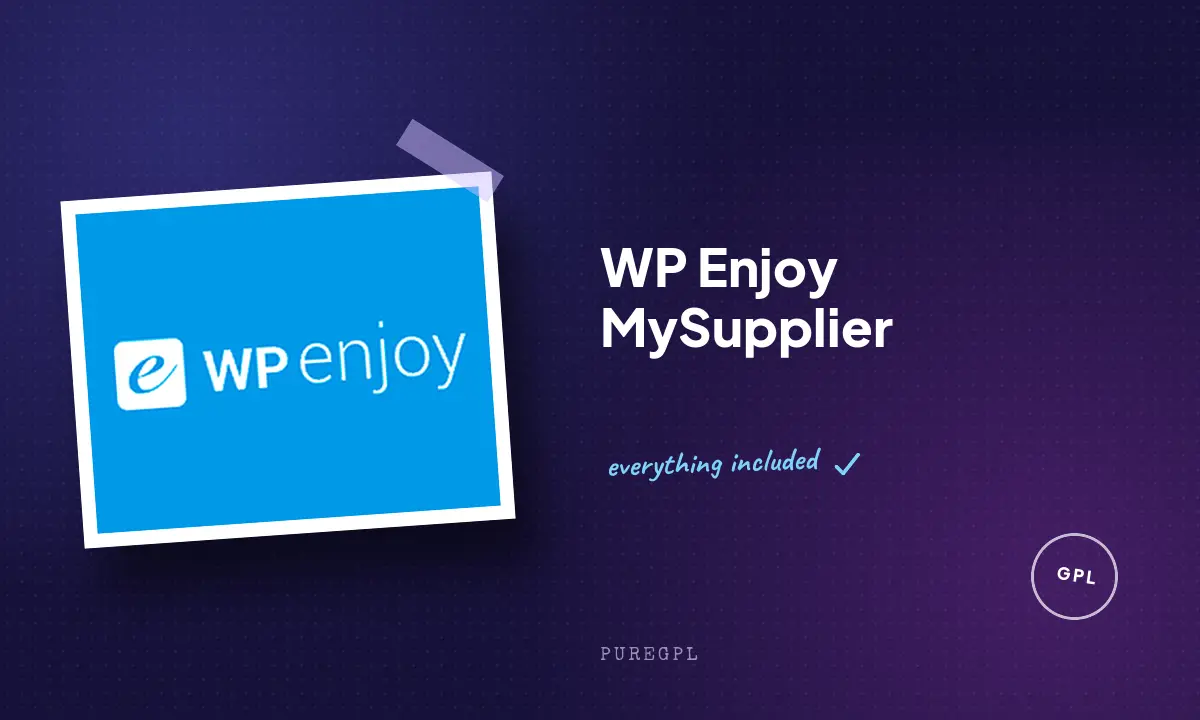 Wpenjoy | MySupplier
