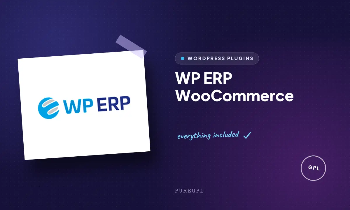 Wp erp | WooCommerce