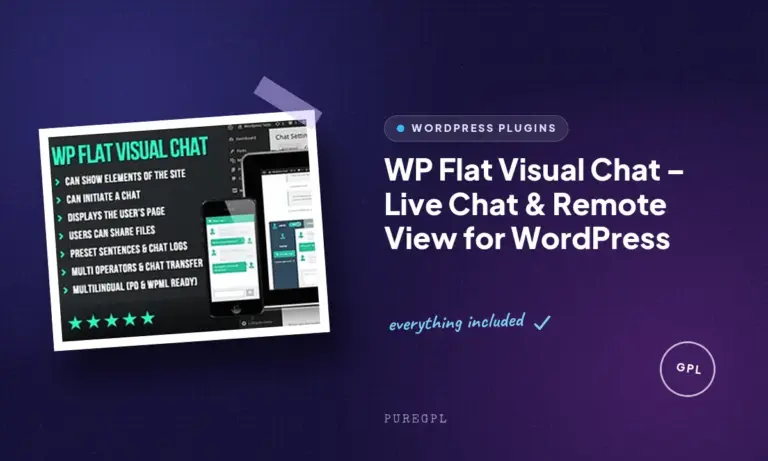 wp flat visual chat live chat remote view for wordpress