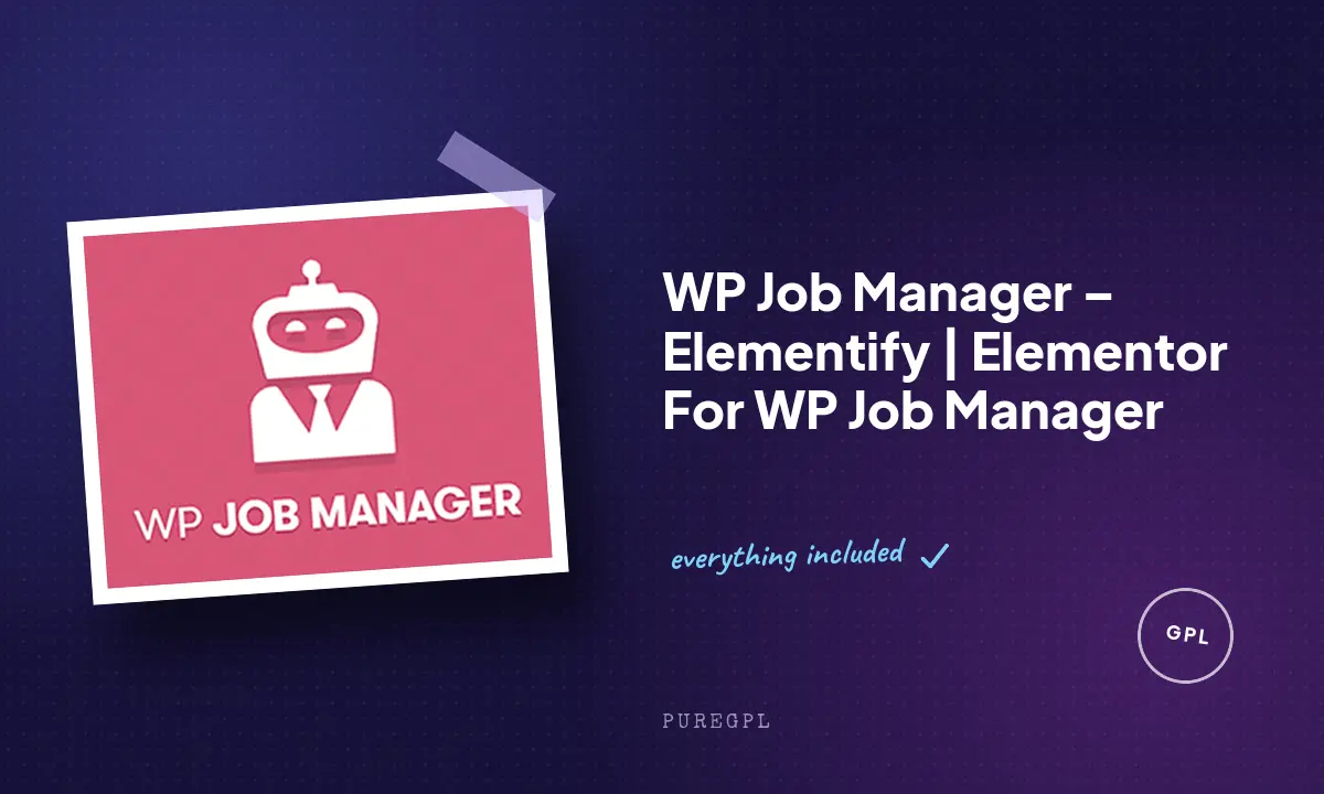 WP Job Manager – Elementify | Elementor For WP Job Manager