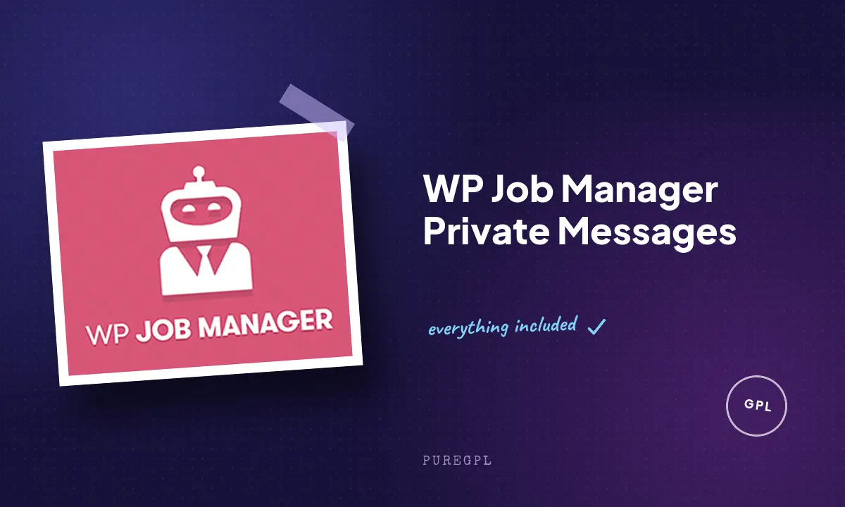 Wp job manager | Private Messages