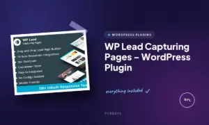 wp lead capturing pages wordpress plugin