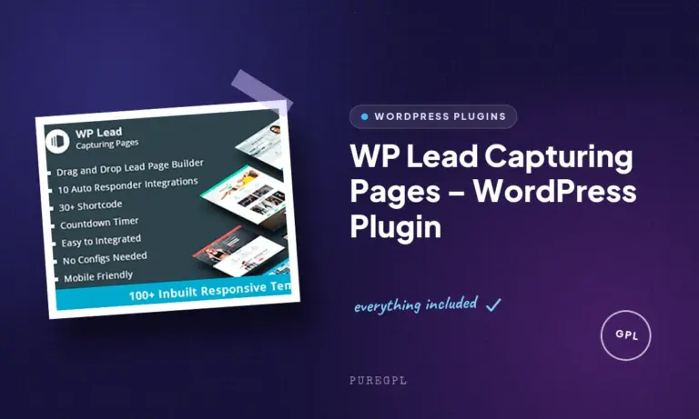 wp lead capturing pages wordpress plugin