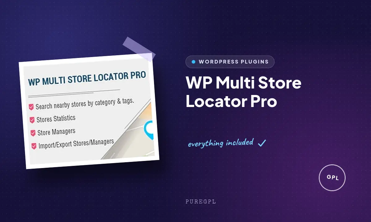 Codecanyon | WP Multi Store Locator Pro