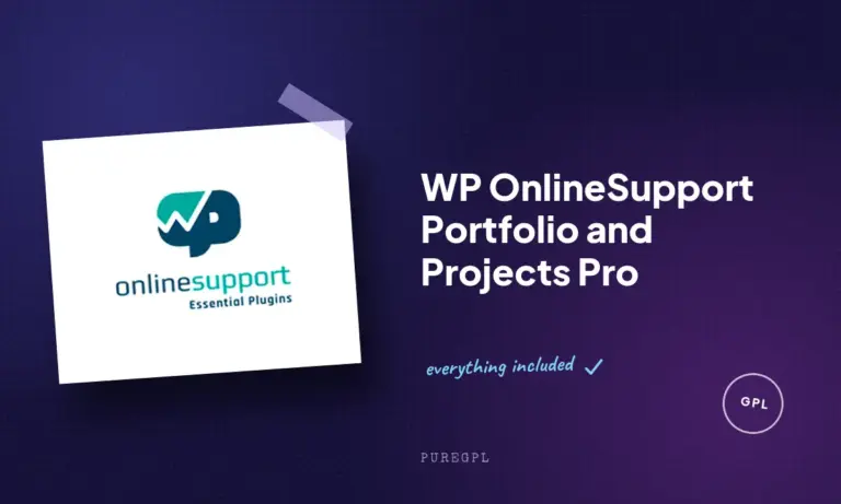 wp onlinesupport portfolio and projects pro