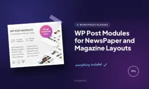 wp post modules for newspaper and magazine layouts