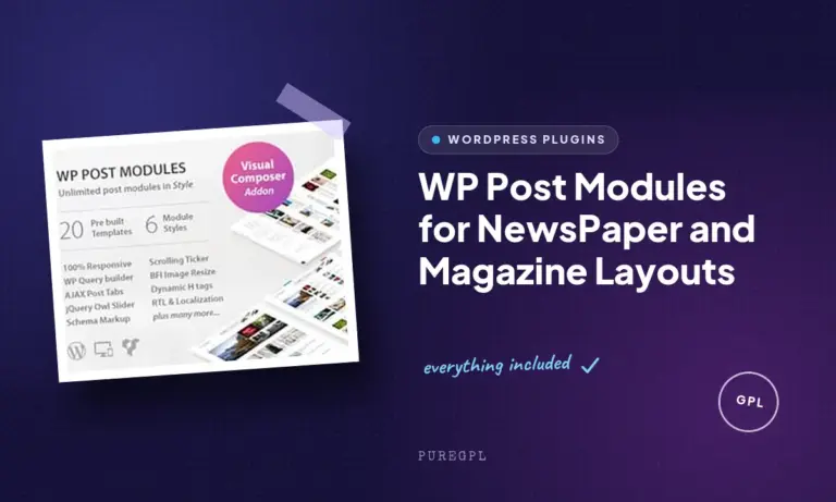 wp post modules for newspaper and magazine layouts