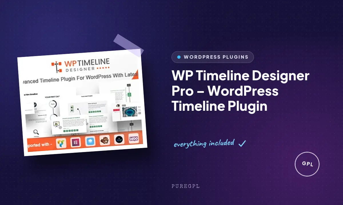 WP Timeline Designer Pro – WordPress Timeline Plugin