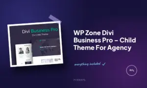 wp zone divi business pro child theme for agency