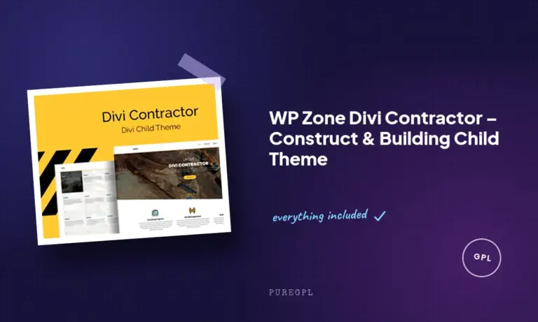 wp zone divi contractor construct building child theme