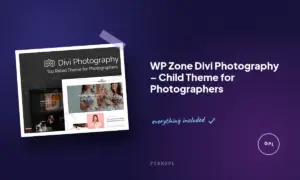 wp zone divi photography child theme for photographers