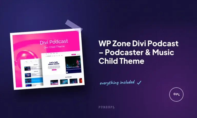 wp zone divi podcast podcaster music child theme