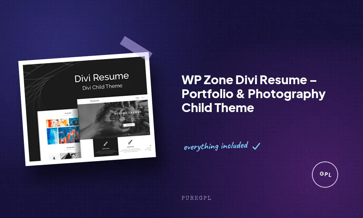 Wp zone | Divi Resume