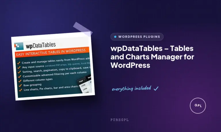 wpdatatables tables and charts manager for wordpress