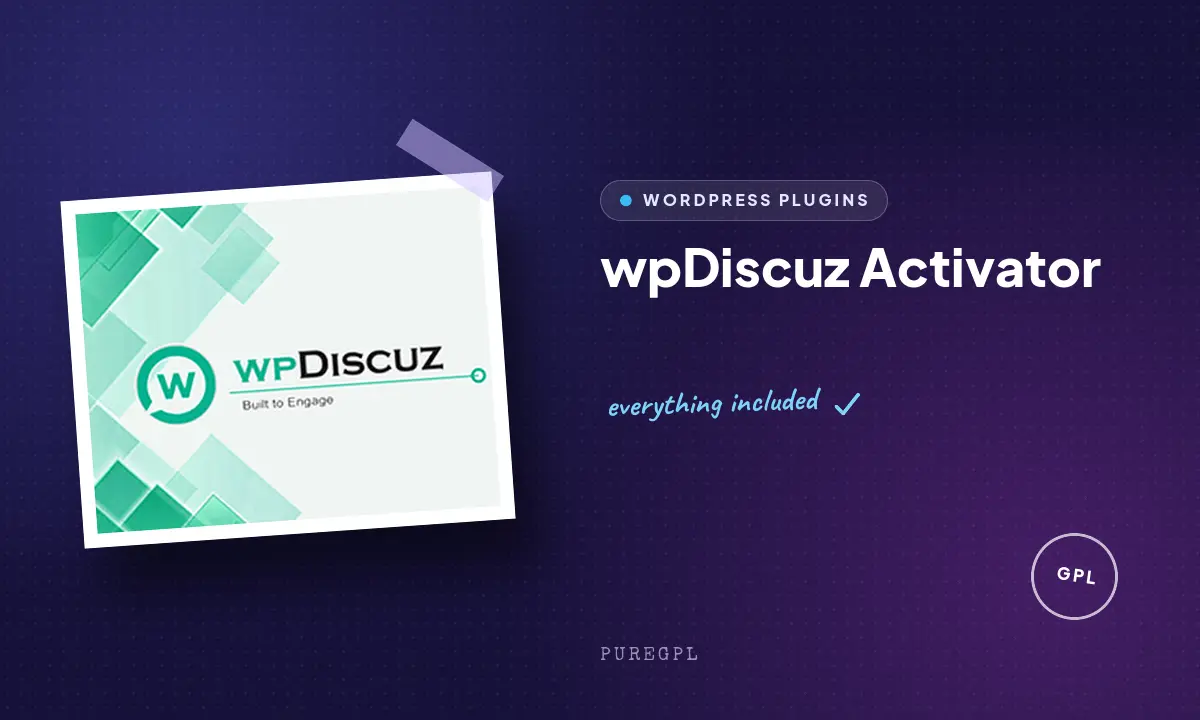 wpDiscuz Ativador
