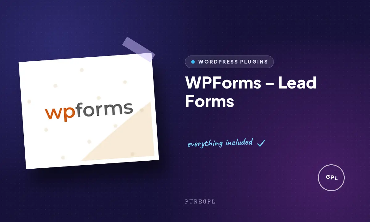 Wpforms | Lead Forms
