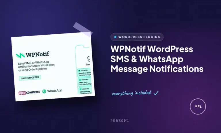 wpnotif wordpress sms whatsapp message notifications