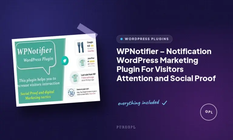 wpnotifier notification wordpress marketing plugin for visitors attention and social proof
