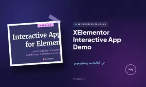 xelementor interactive app demo