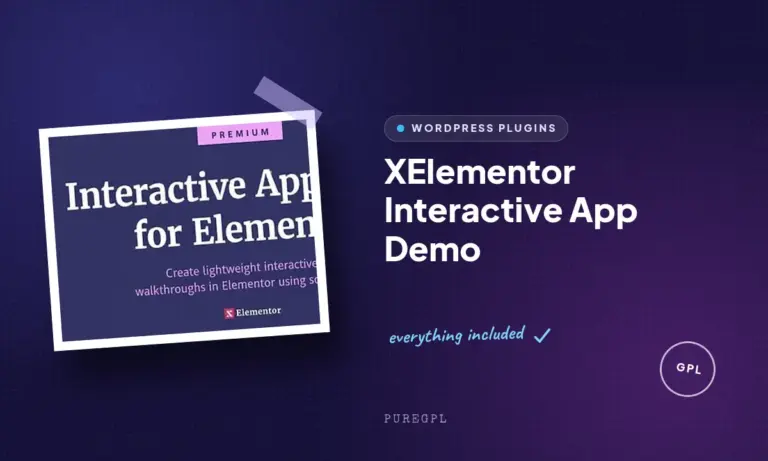 xelementor interactive app demo