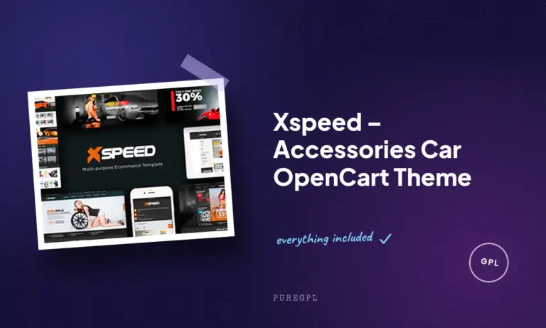 xspeed accessories car opencart theme