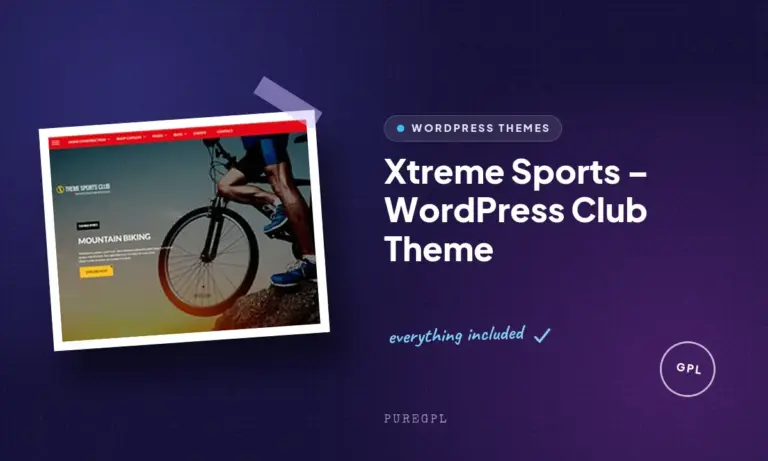 xtreme sports wordpress club theme