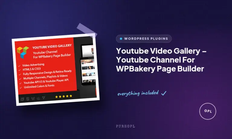 youtube video gallery youtube channel for wpbakery page builder