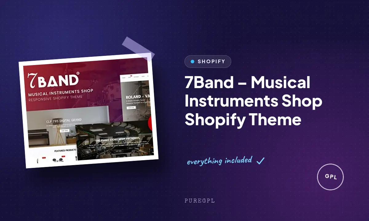 7Band – Musical Instruments Shop Shopify Theme