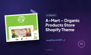 a mart organic products store shopify theme