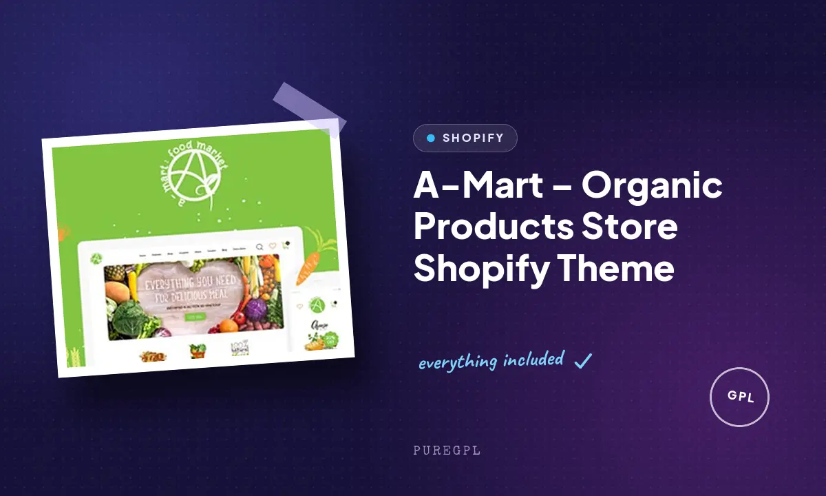 A-Mart – Organic Products Store Shopify Theme
