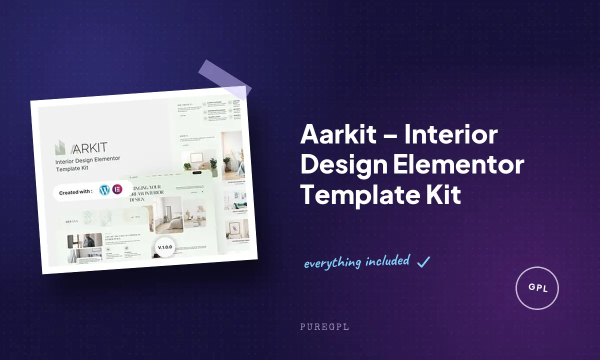 Aarkit – Interior Design Elementor Template Kit