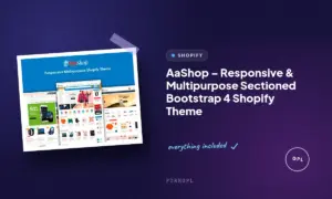 aashop responsive multipurpose sectioned bootstrap 4 shopify theme